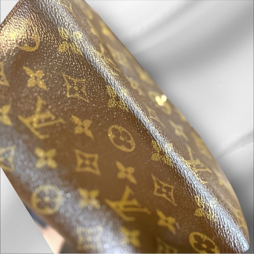 Louis Vuitton Monogram Sarah Long Wallet Authentic Bifold Brown Gold CA0956 - Picture 9 of 12